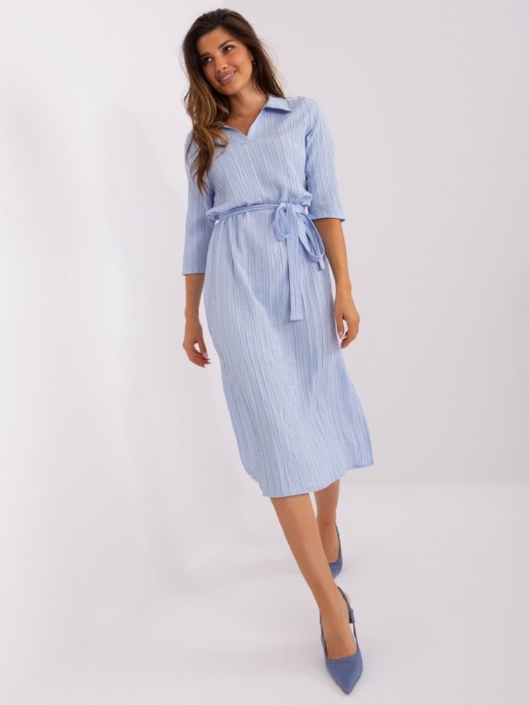 Sukienka damska, niebieska, Lakerta