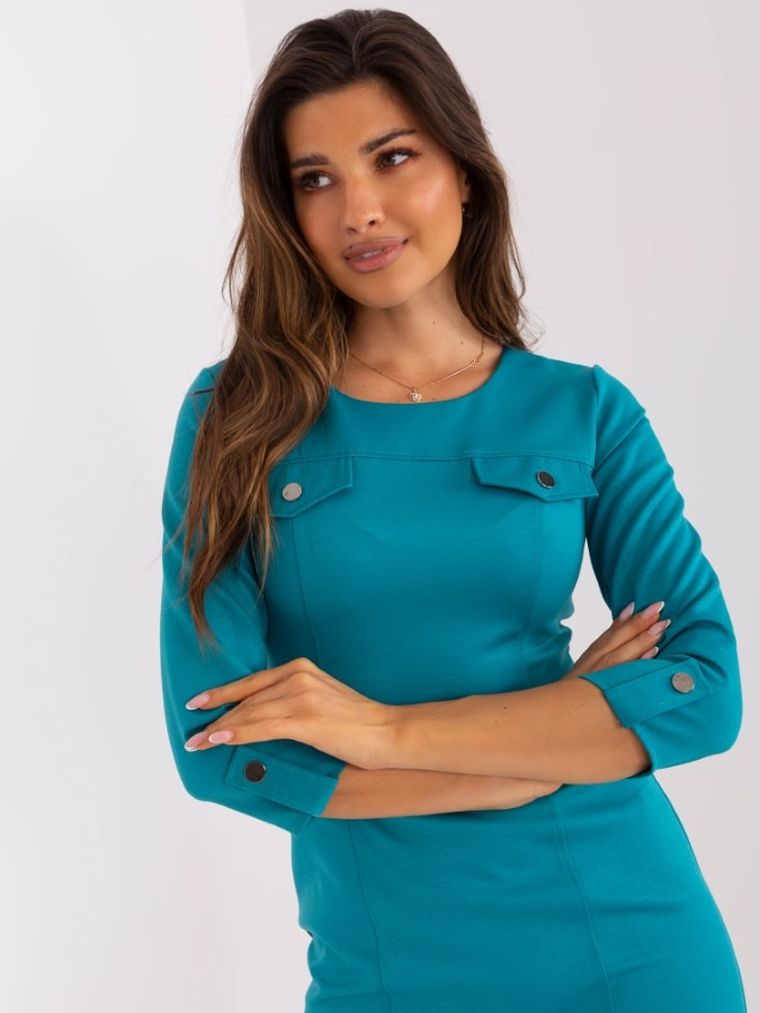 Sukienka damska, niebieska, Lakerta