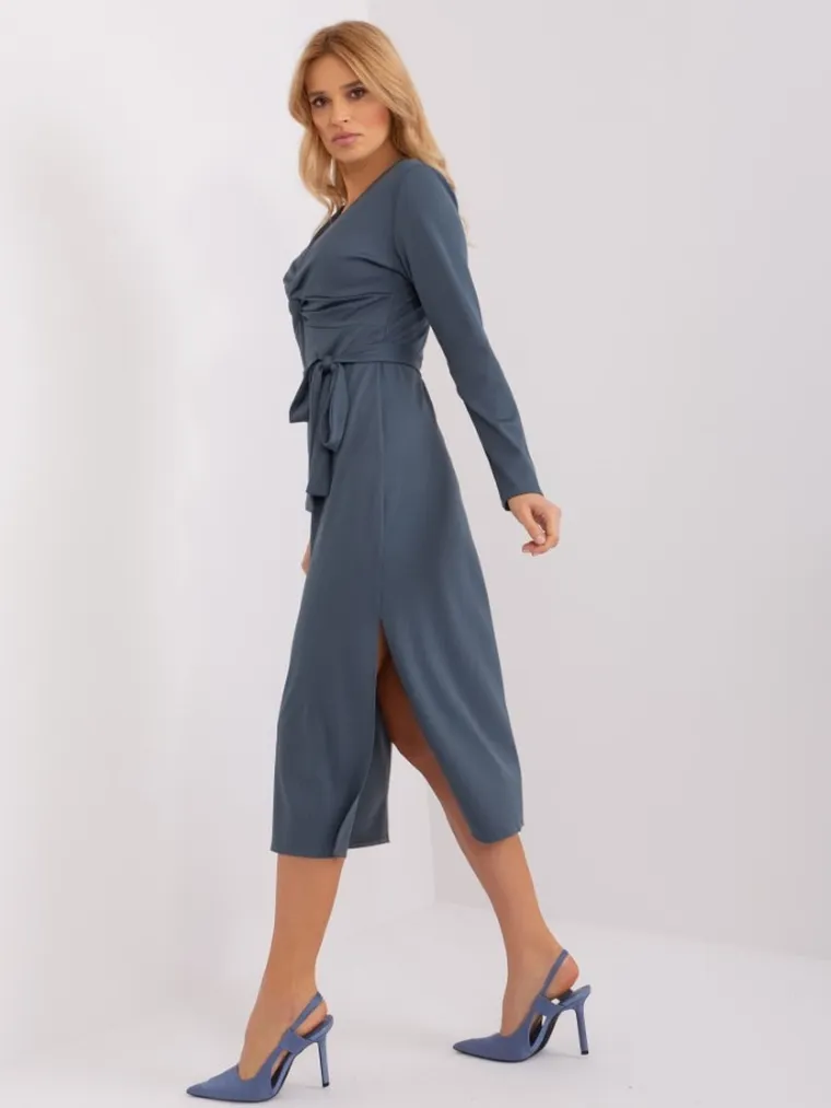 Sukienka damska, niebieska, Lakerta