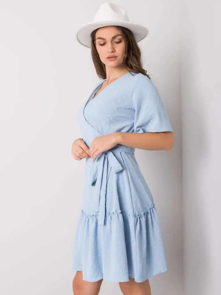 Sukienka damska, niebieska, Lakerta