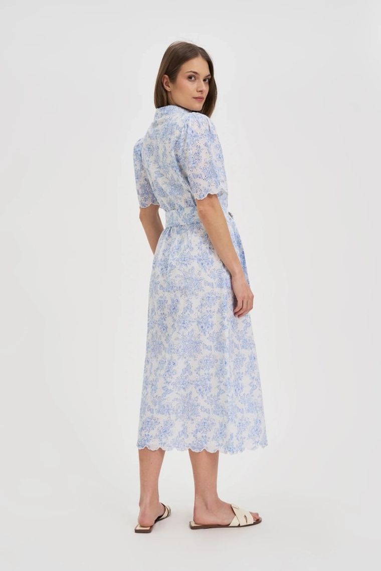 Sukienka damska, niebieska, Moodo