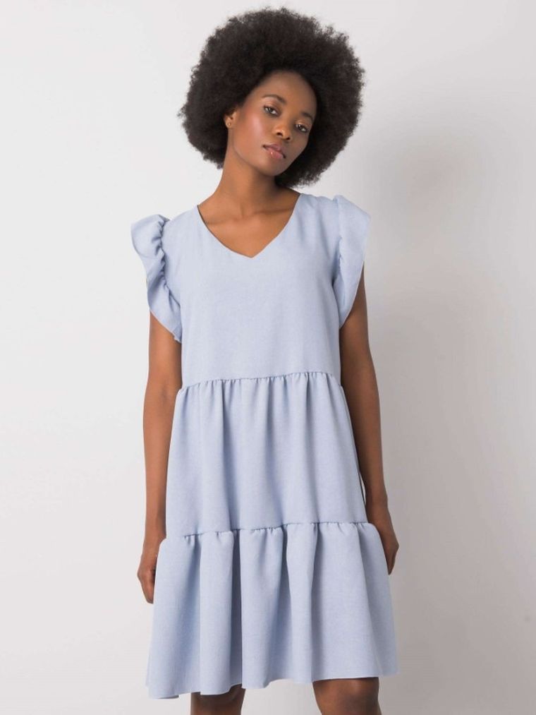 Sukienka damska, niebieska, Rue Paris