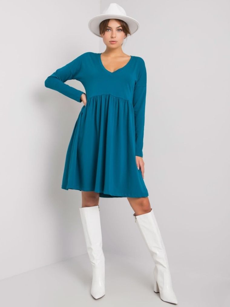 Sukienka damska, niebieska, Rue Paris