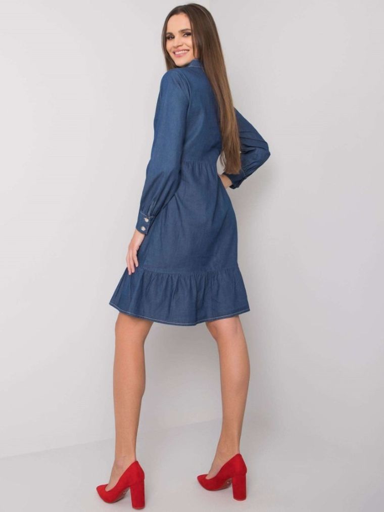 Sukienka damska, niebieska, Rue Paris