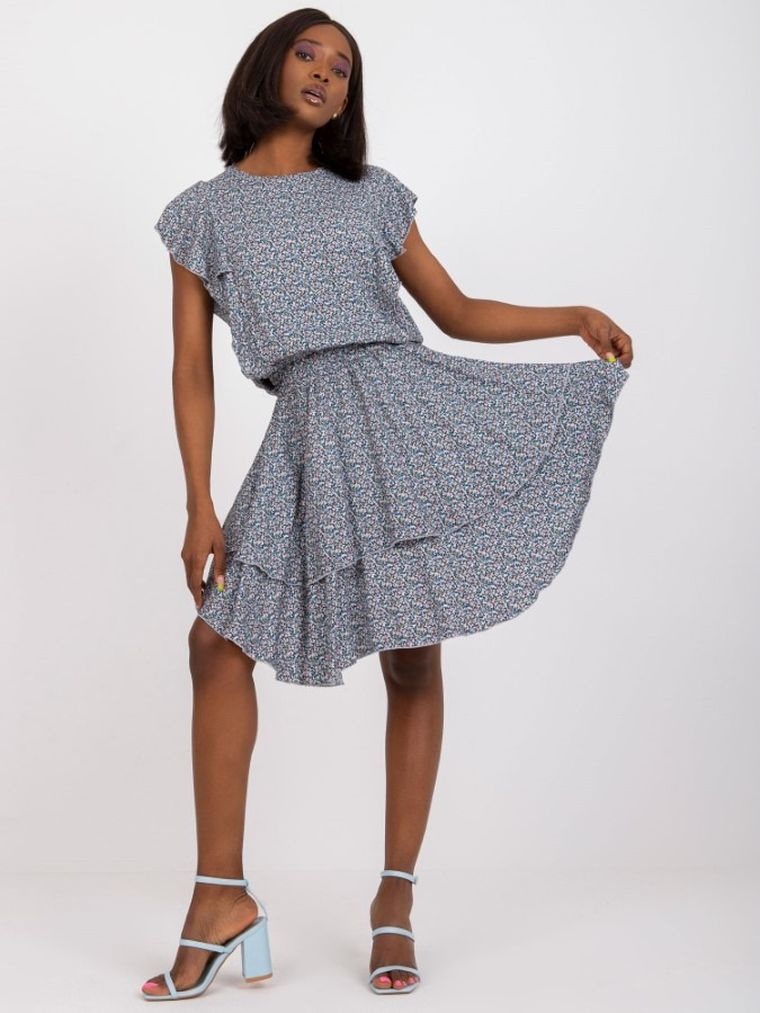 Sukienka damska, niebieska, Rue Paris