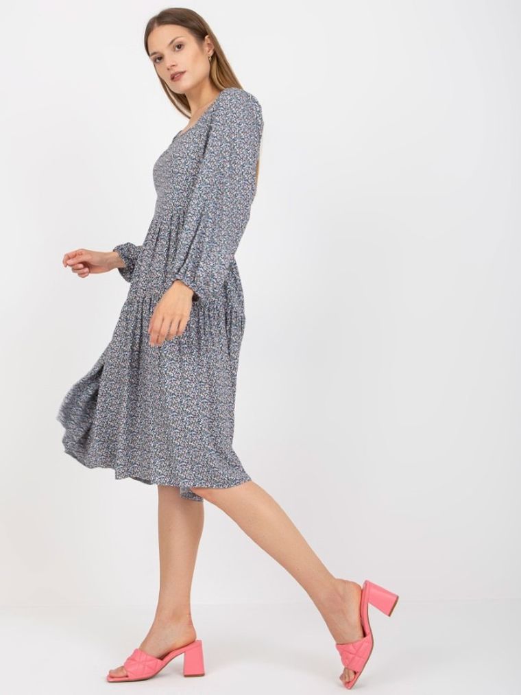 Sukienka damska, niebieska, Zuluna