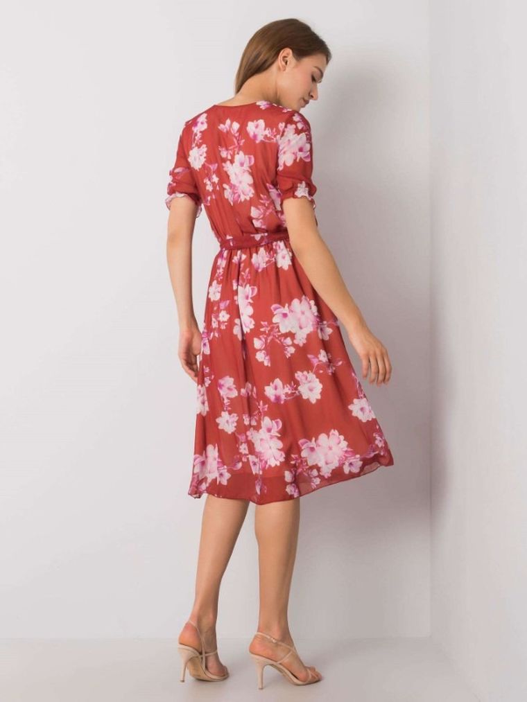 Sukienka damska, pomarańczowa, Lakerta