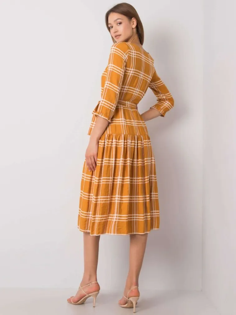 Sukienka damska, pomarańczowa, Lakerta