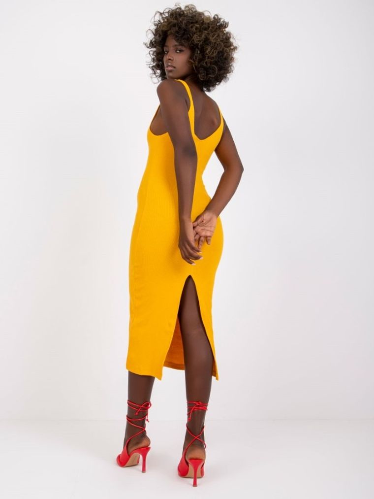 Sukienka damska, pomarańczowa, Rue Paris