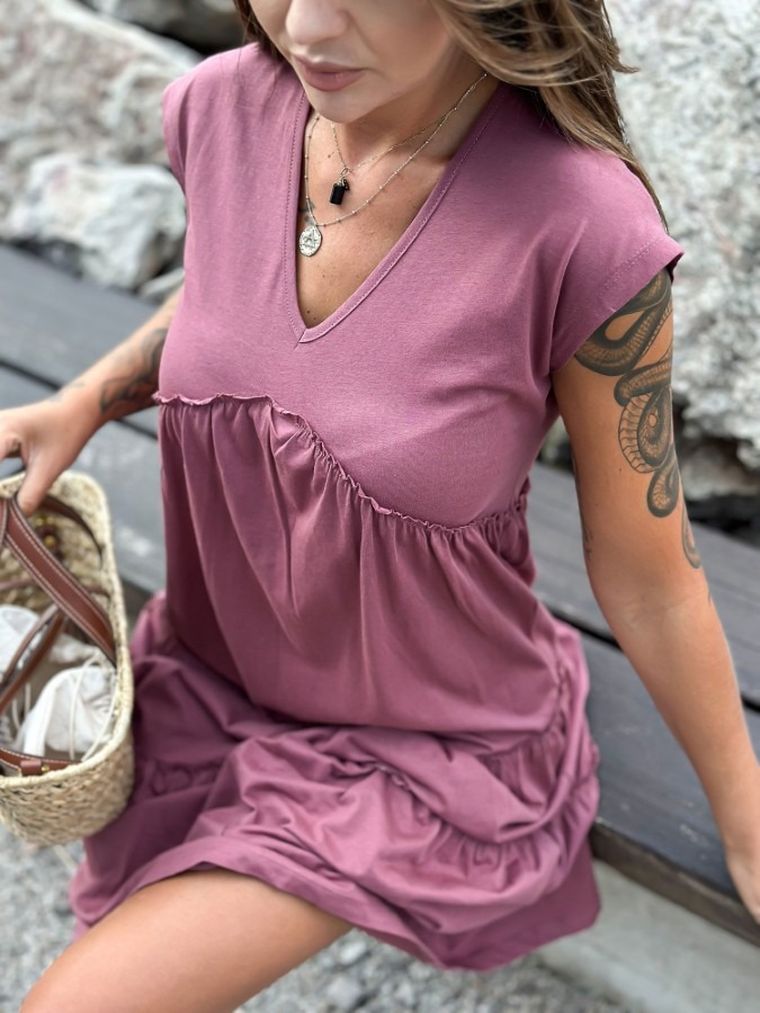 Sukienka damska, różowa, Mayflies