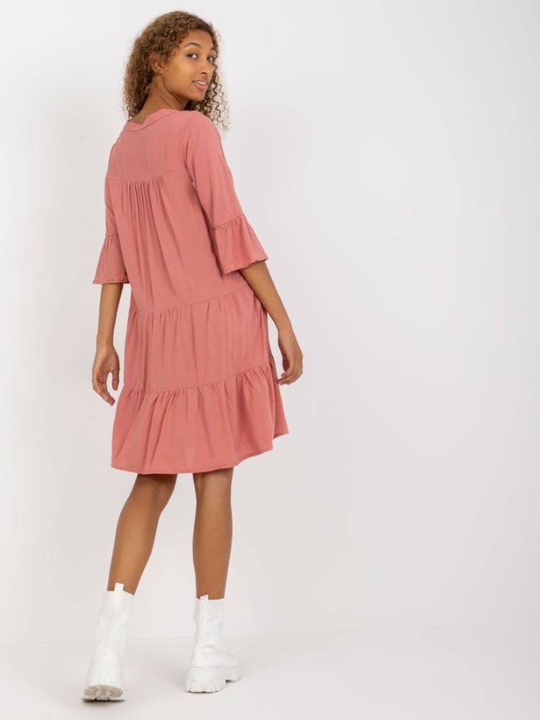 Sukienka damska, różowa, Sublevel