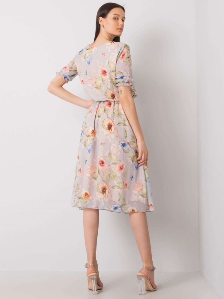 Sukienka damska, szara, Lakerta