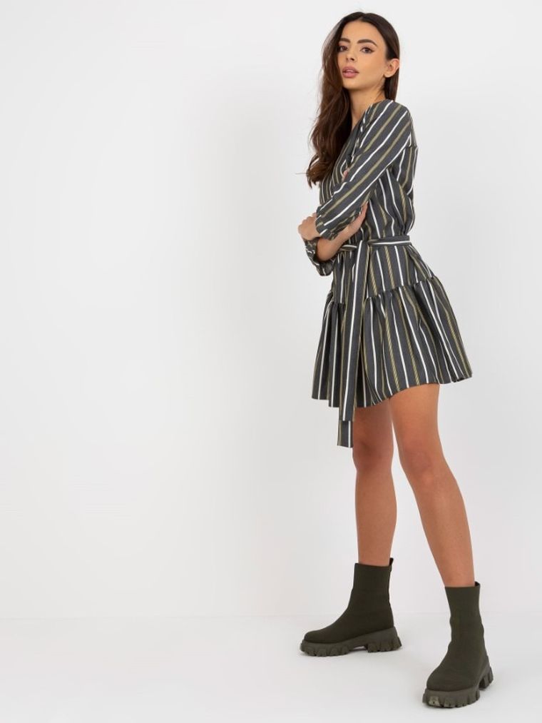 Sukienka damska, szara, Lakerta