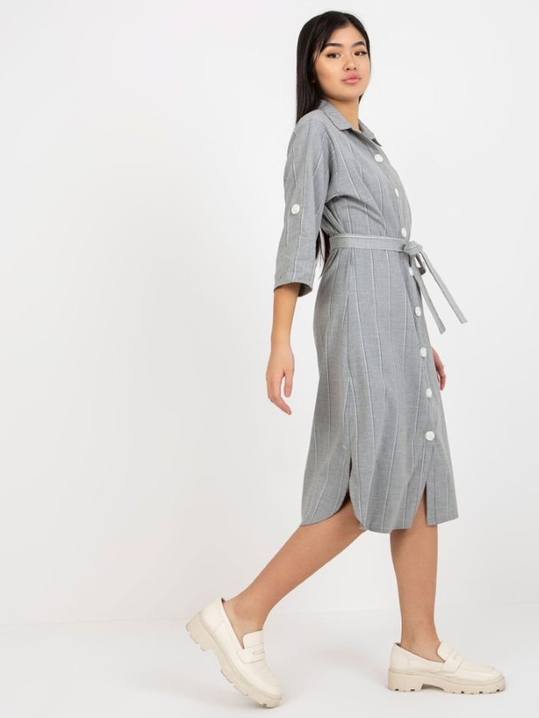 Sukienka damska, szara, Lakerta