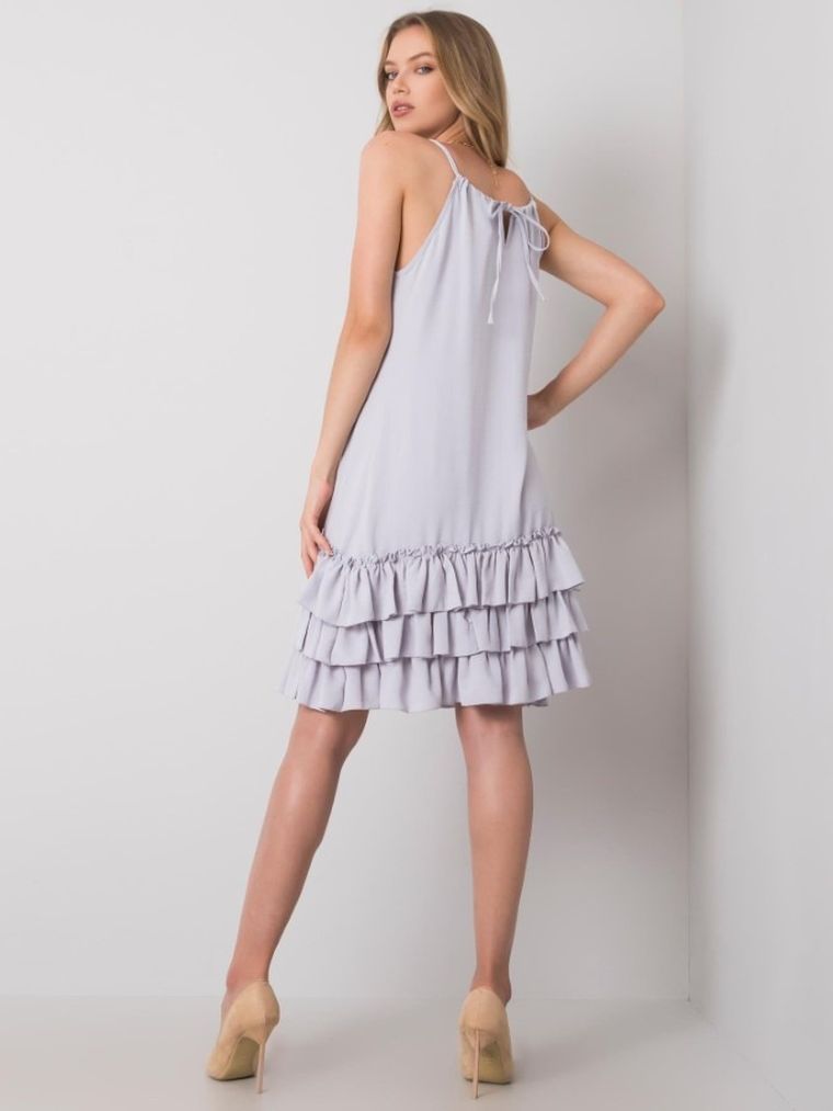 Sukienka damska, szara, Rue Paris