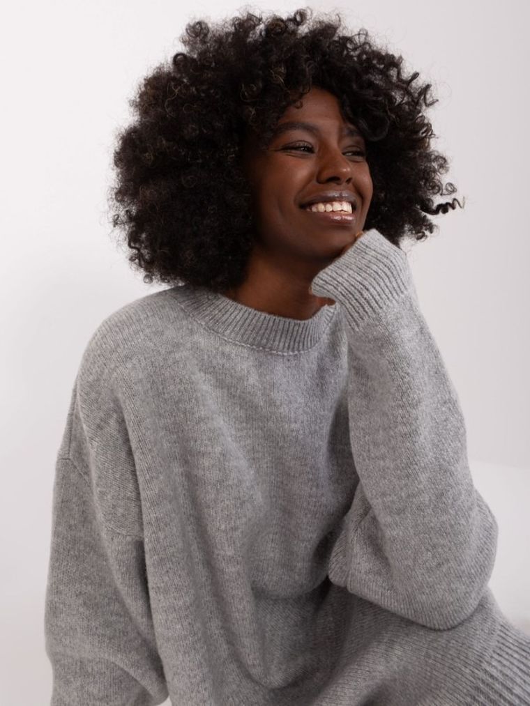 Sukienka damska, szara, Rue Paris