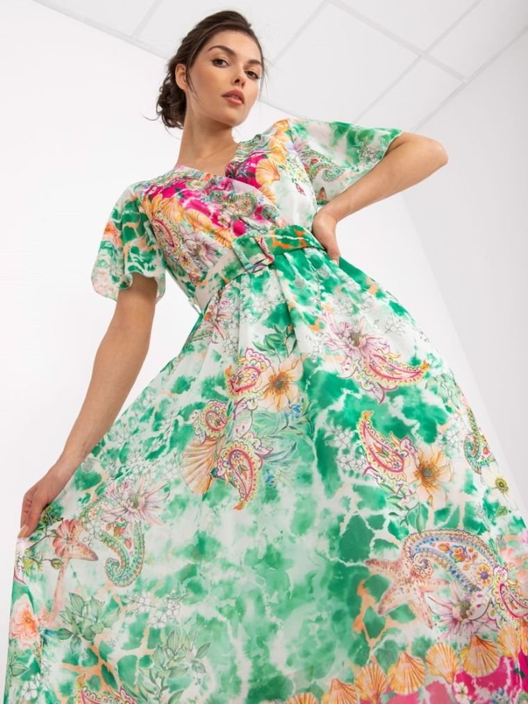 Sukienka damska, zielona, Italy Moda