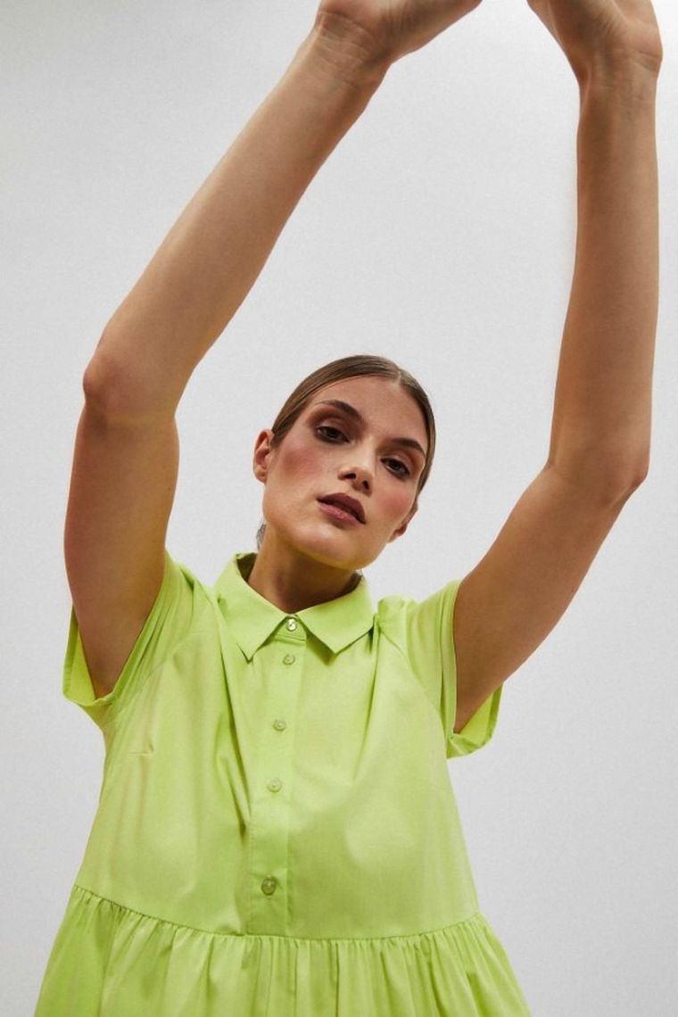 Sukienka damska, zielona, Moodo