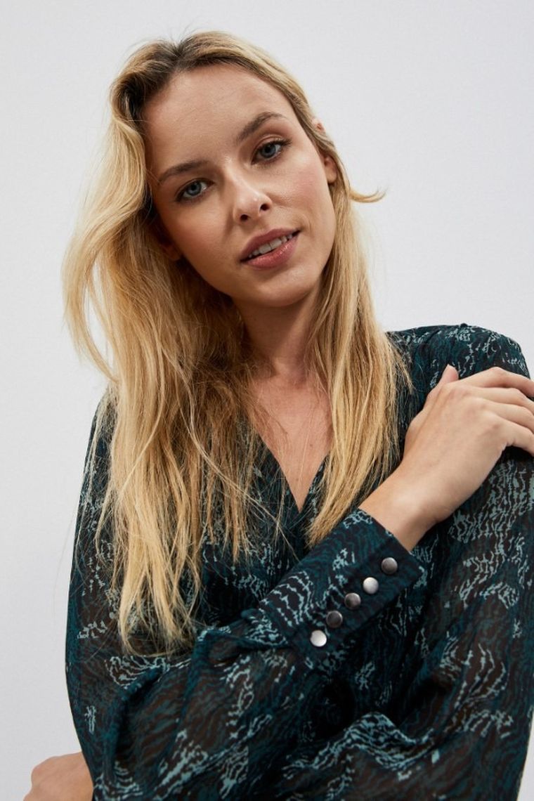 Sukienka damska, zielona, Moodo