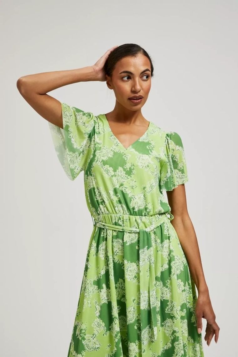 Sukienka damska, zielona, Moodo