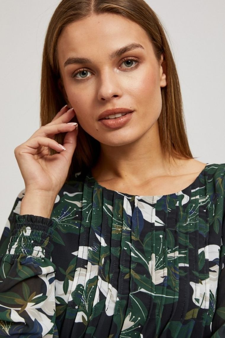 Sukienka damska, zielona, Moodo