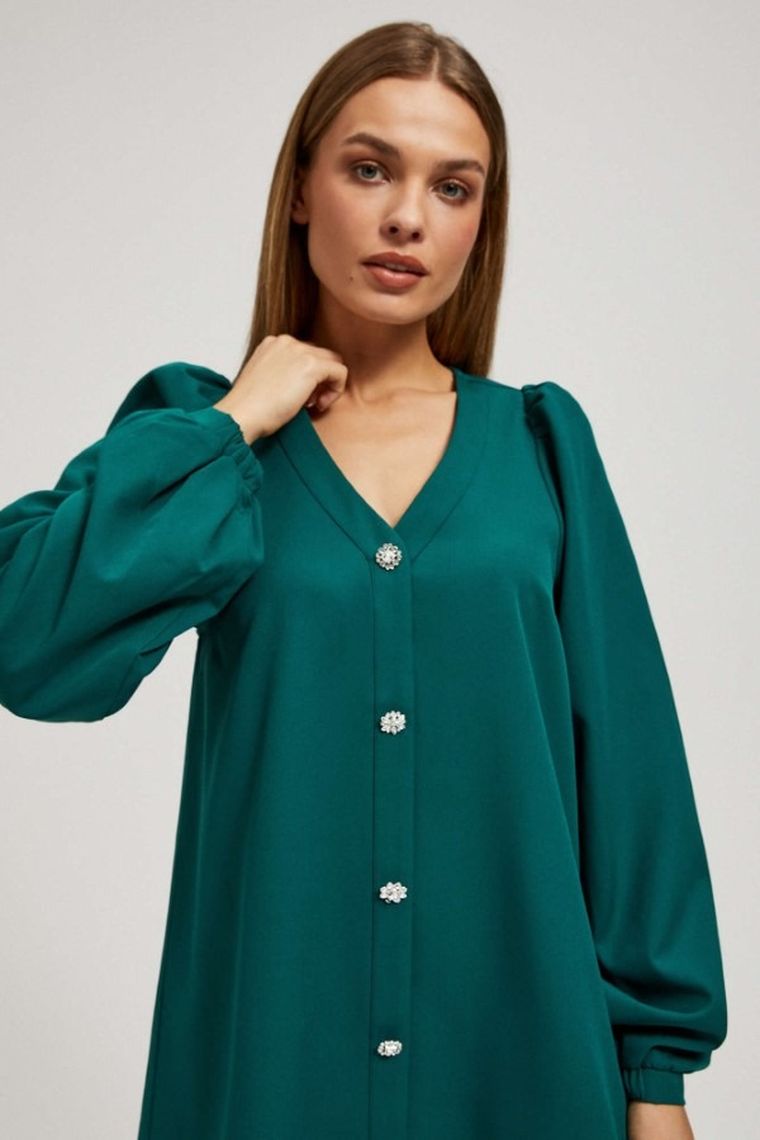 Sukienka damska, zielona, Moodo