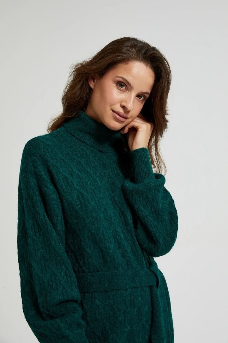 Sukienka damska, zielona, Moodo