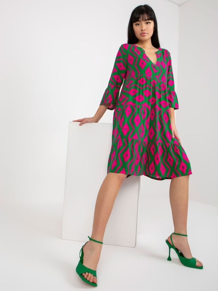 Sukienka damska, zielona, Sublevel