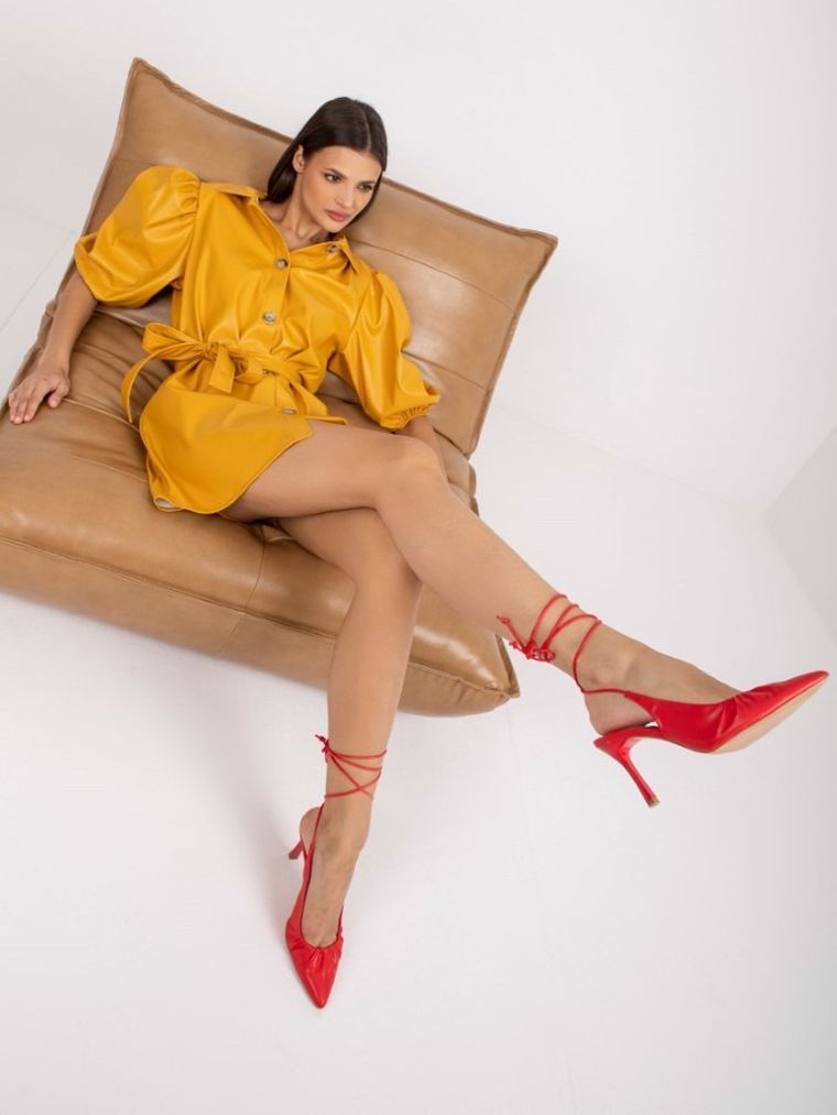 Sukienka damska, żółta, Lakerta