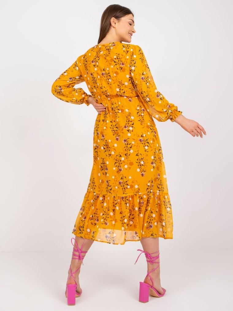 Sukienka damska, żółta, Rue Paris