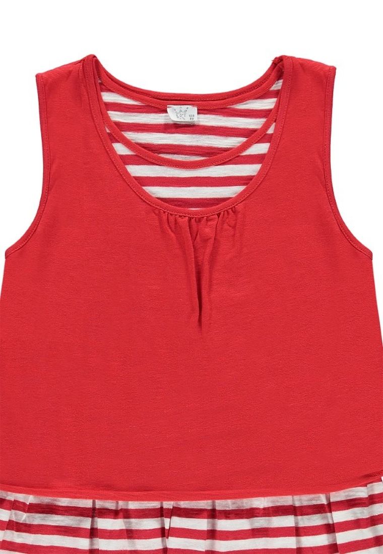 Sukienka dziewczęca bez rękawów, czerwona, Königsmuhle