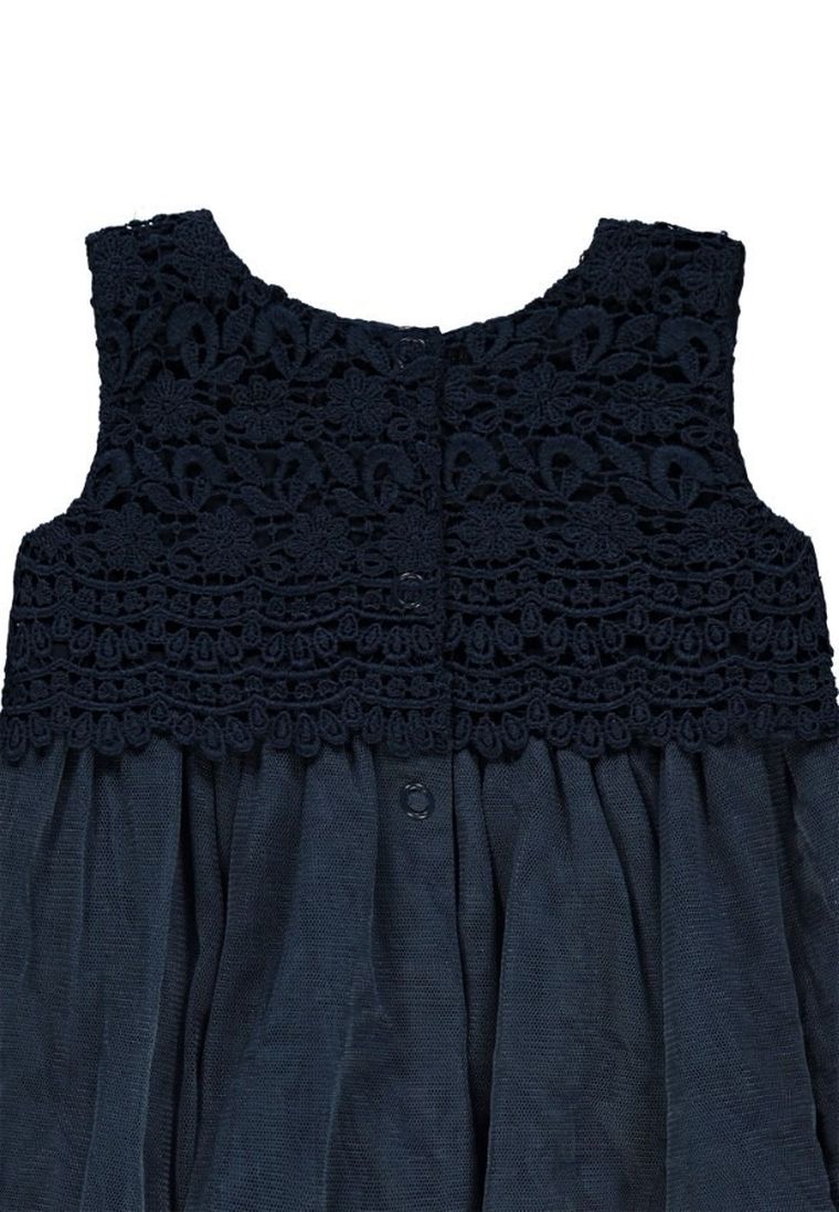 Sukienka dziewczęca bez rękawów, granatowa, Kanz