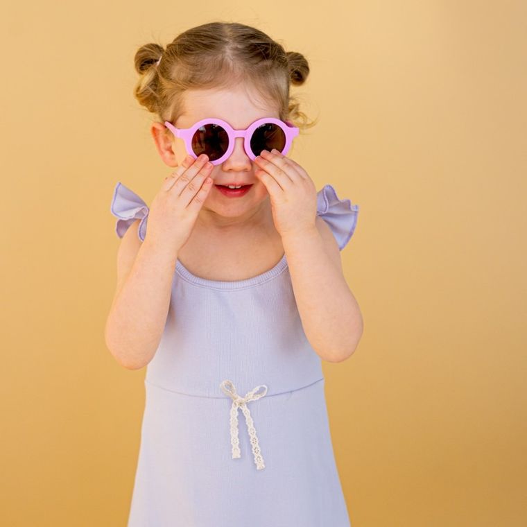 Sukienka dziewczęca bez rękawów, różowa, Eevi