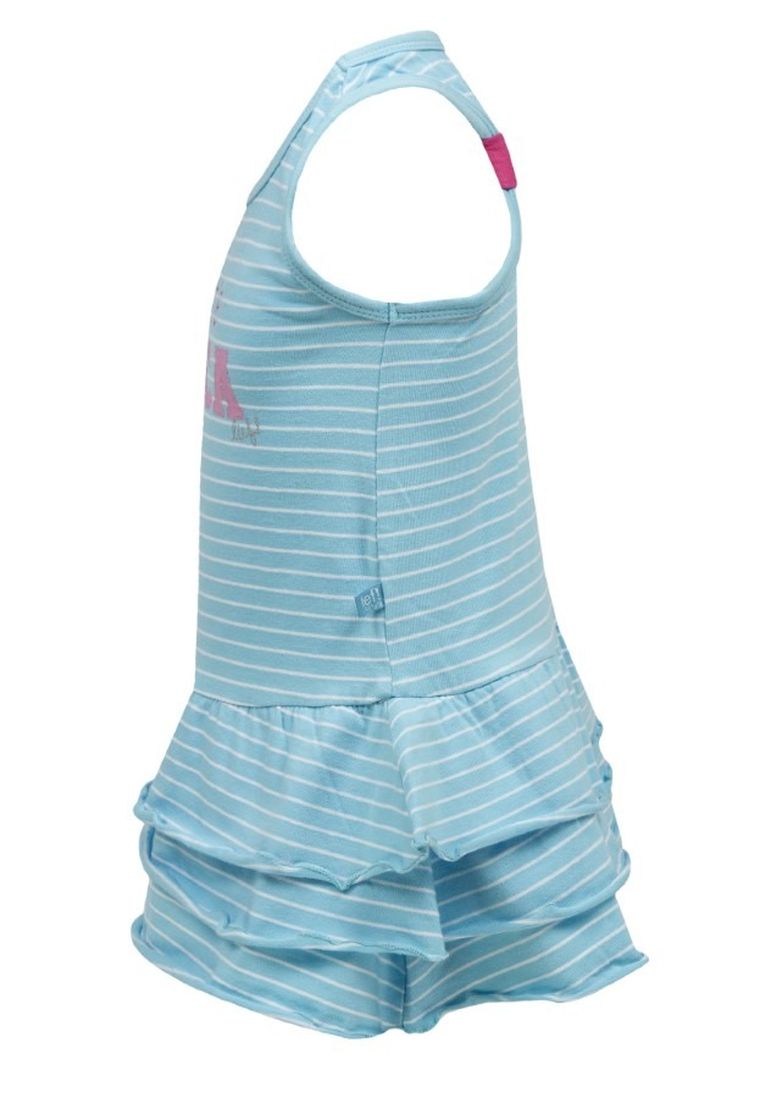 Sukienka dziewczęca bez rękawów, turkusowa, Lief