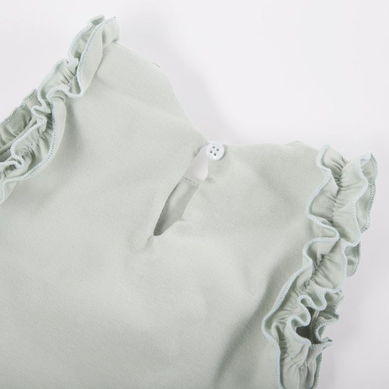 Sukienka dziewczęca bez rękawów, zielona, Eevi