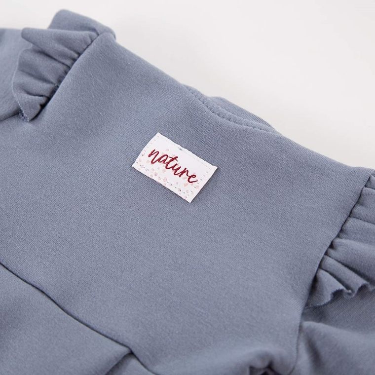 Sukienka dziewczęca z długim rękawem, ciemnoniebieska, Eevi