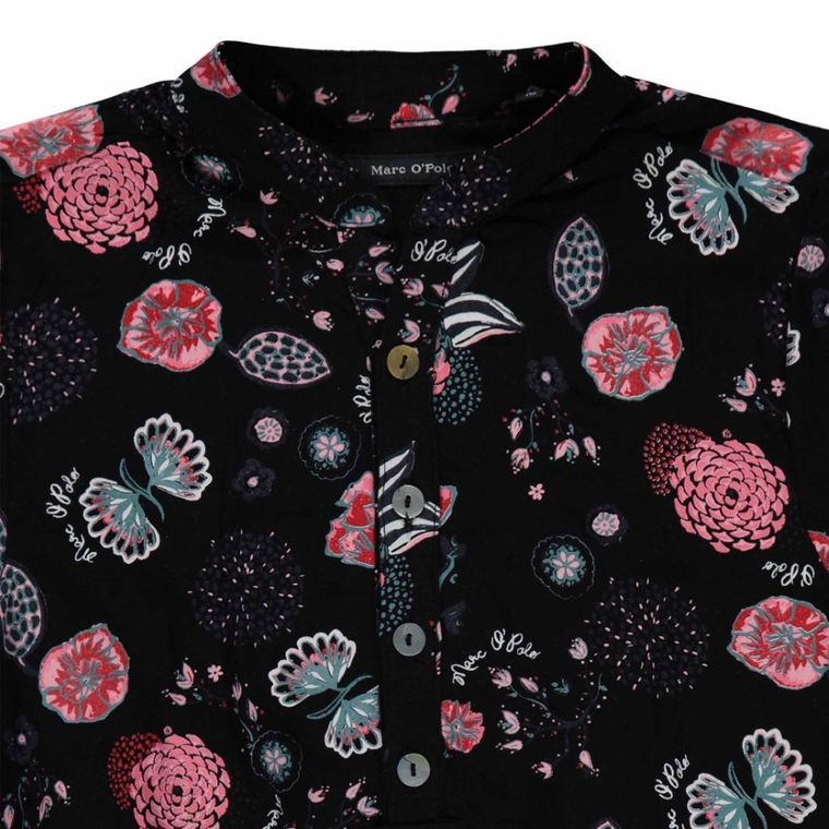 Sukienka dziewczęca z długim rękawem, czarna, Marc O'Polo