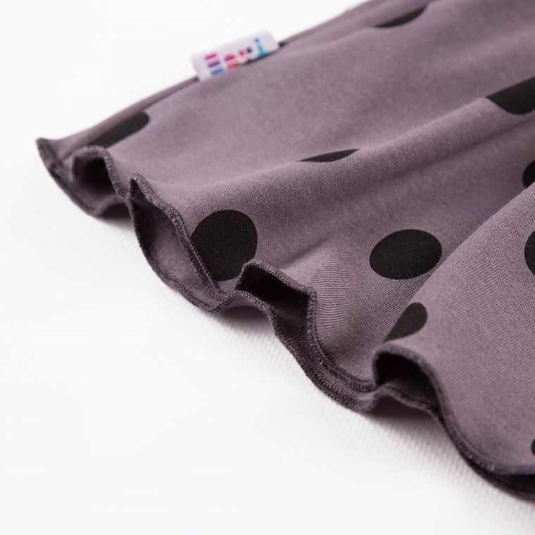 Sukienka dziewczęca z długim rękawem, grafitowa, Eevi