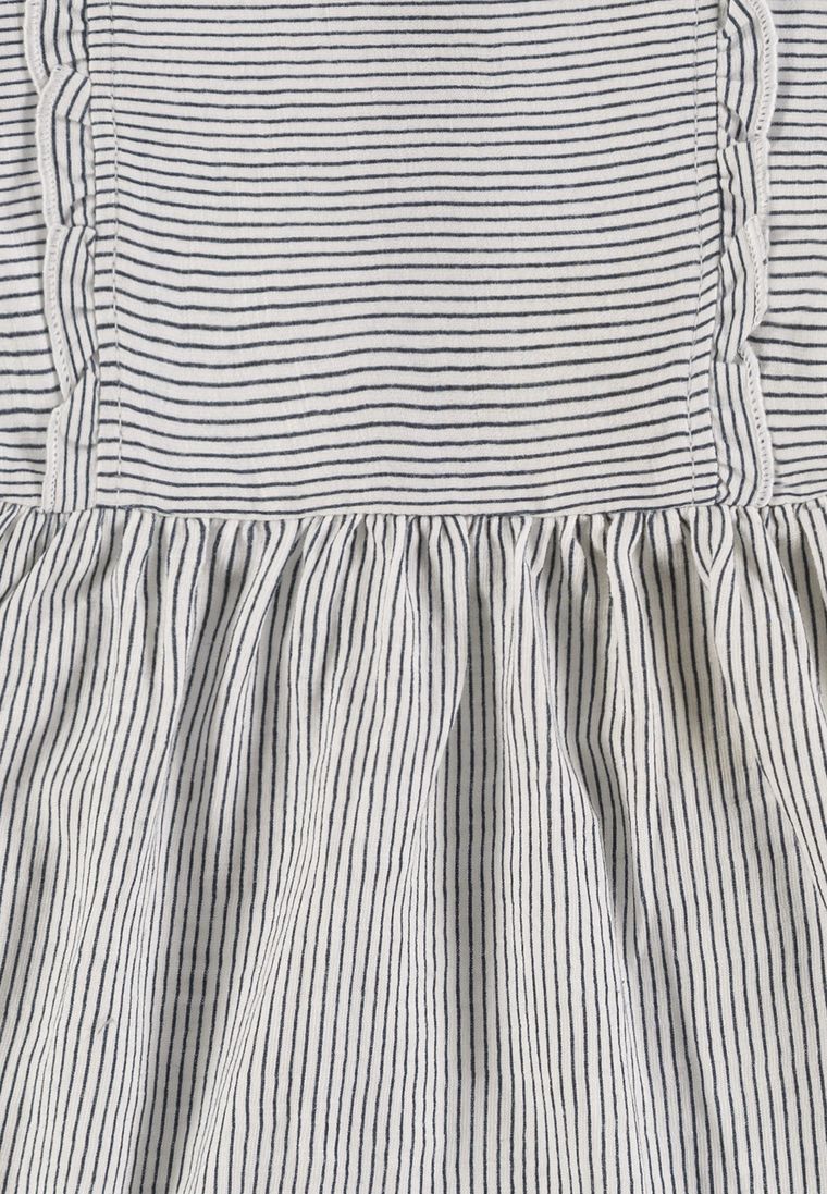 Sukienka dziewczęca z krótkim rękawem, czarno-biała, Tom Tailor