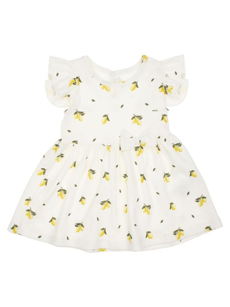 Sukienka dziewczęca z krótkim rękawem, ecru, Nicol