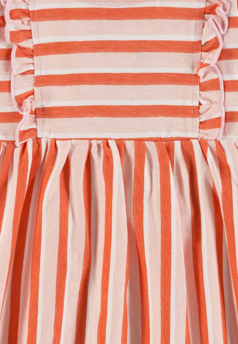 Sukienka dziewczęca z krótkim rękawem, pomarańczowa, Tom Tailor