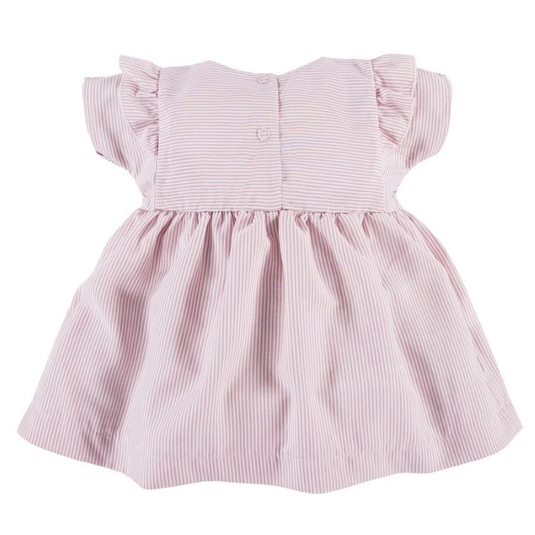 Sukienka dziewczęca z krótkim rękawem, różowa, Eevi