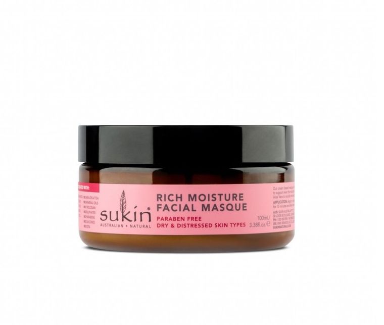 Sukin, Rosehip, nawilżająca maseczka do twarzy, 100 ml