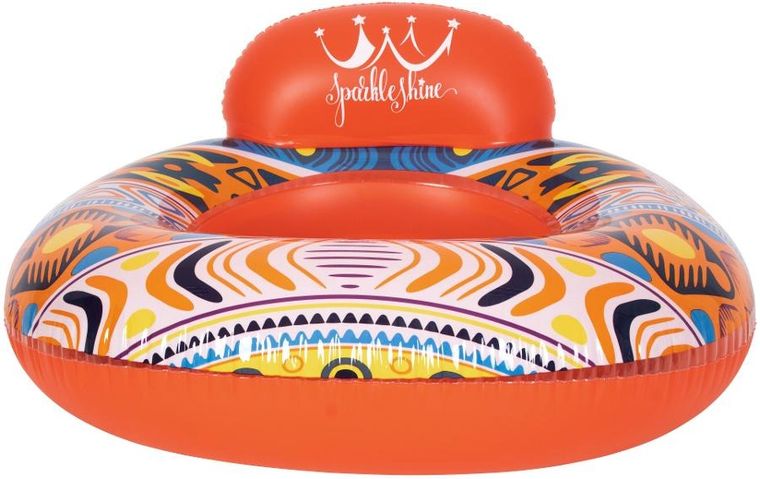 Sun Club, dmuchany fotel do pływania, boho, 93-40 cm