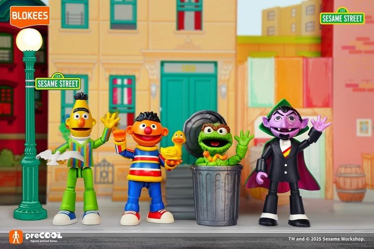 Superbuzz, Blokees, Sesame Street, figurka kolekcjonerska, Ernie