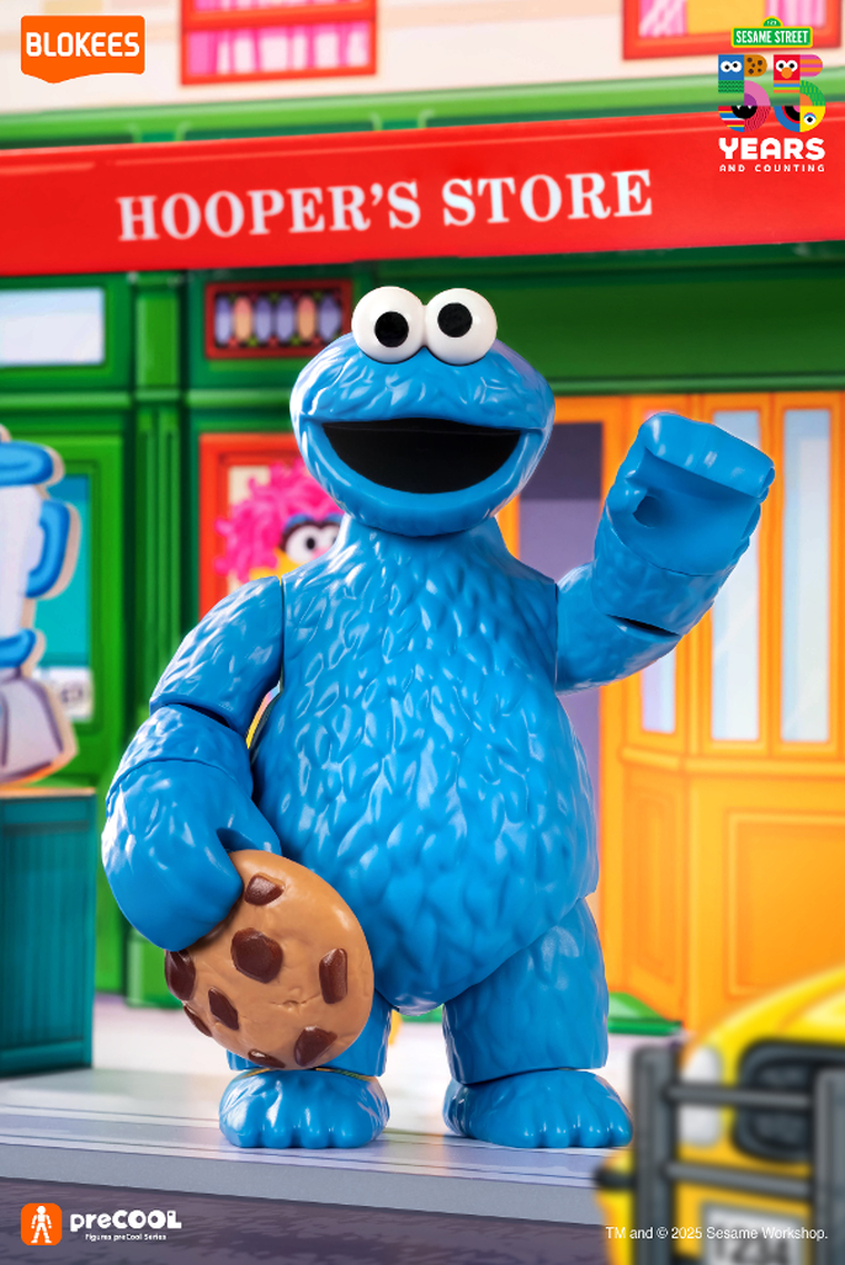Superbuzz, Blokees, Sesame Street, Precool S2 Figures, Cookie Monster, figurka kolekcjonerska