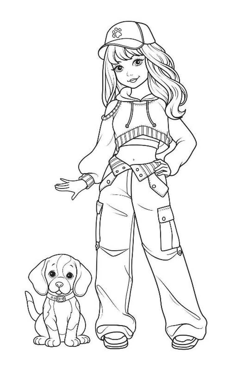 Supermodelki z naklejkami. Kolorowanka przyjaciółki zwierząt + moda, ciekawostki, porady