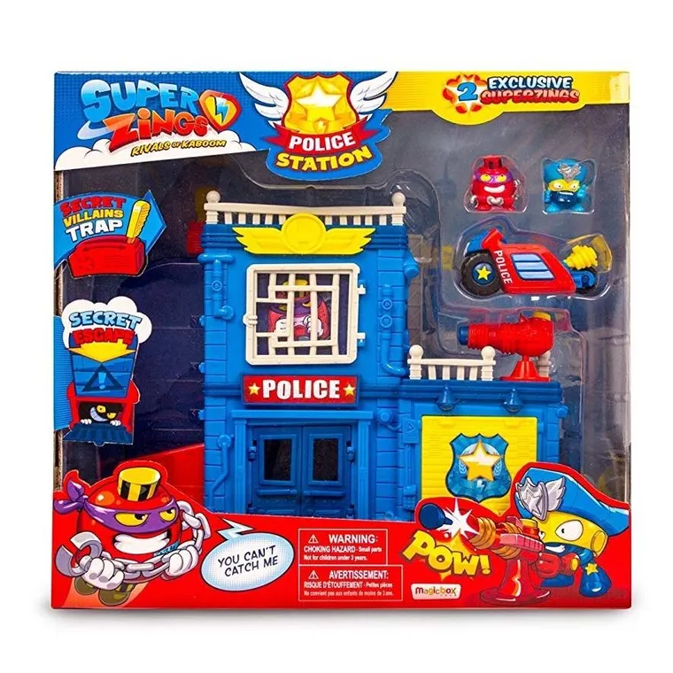 SuperZings, Posterunek policji, zestaw z 2 figurkami