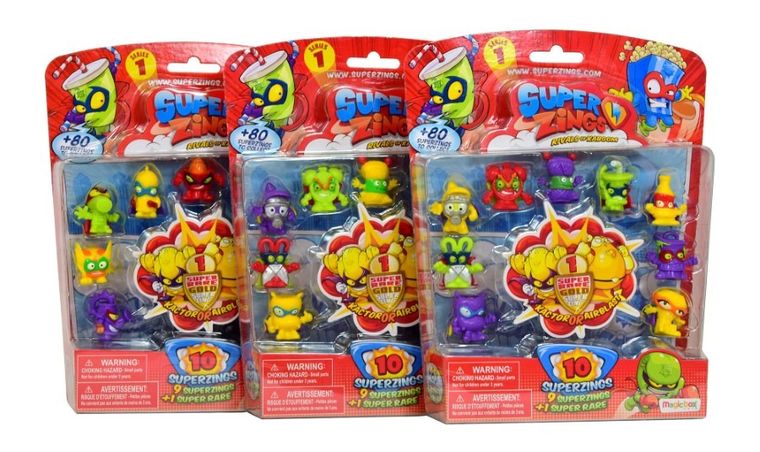 SuperZings, zestaw figurek, 10 szt.