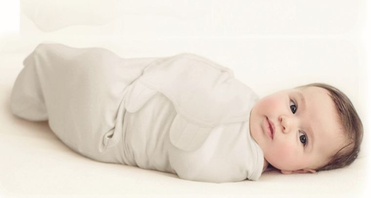 SwaddleMe, otulacz, etap 2, rozmiar S, biały w szare gwiazdki